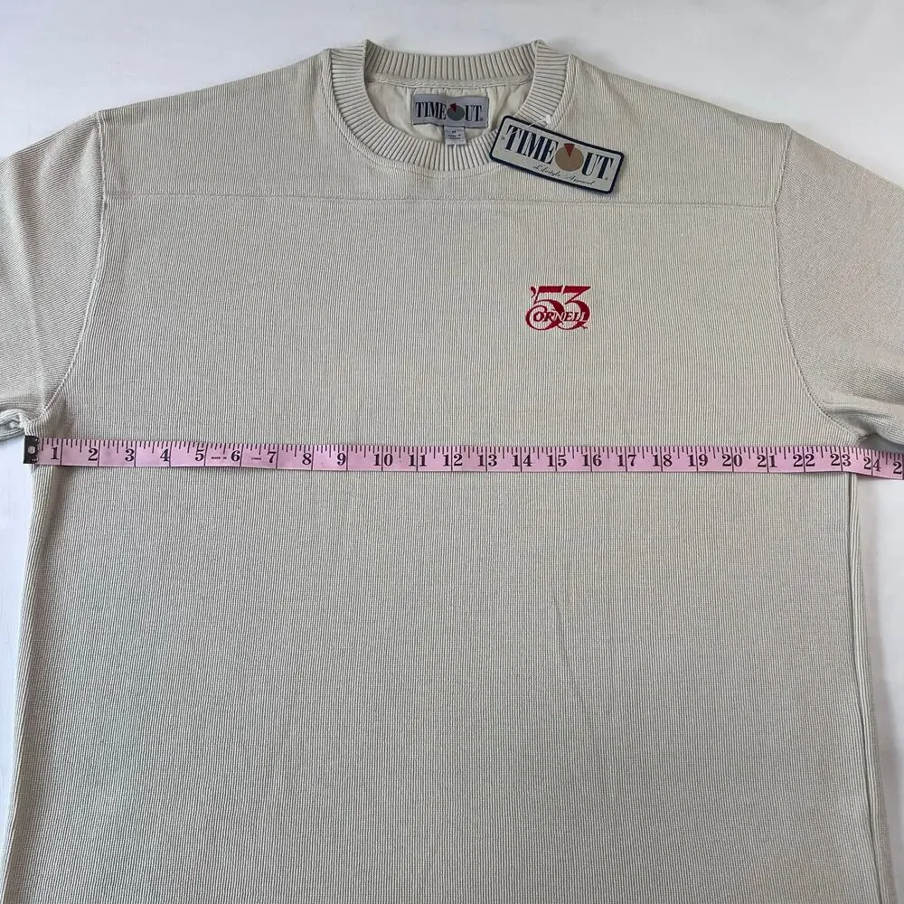 Cornell University class ‘53 Time Out Crewneck beige sweater men’s size Medium